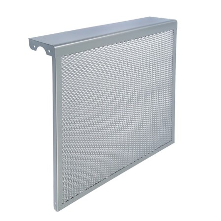 Screen for Cast iron radiator Zein, 590x610x150 mm, 6 sections, metal, metallic color-1