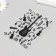 Embusing stencil plastic "Electrogitar" 15x10 cm