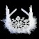 Crown "Snowflake", with fluff