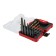 A set of extractors and tundra drills, large left thread, 45 steel M1-M5, D = 2.4-8 mm HSS, TIN