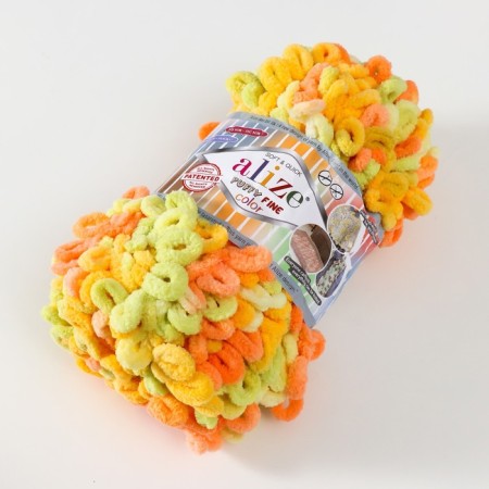 Yarn "Puffy fine color" 100% micropoliester 14.5m/100g (6313)-1