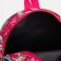 Baby backpack on lightning, external pocket, pink color