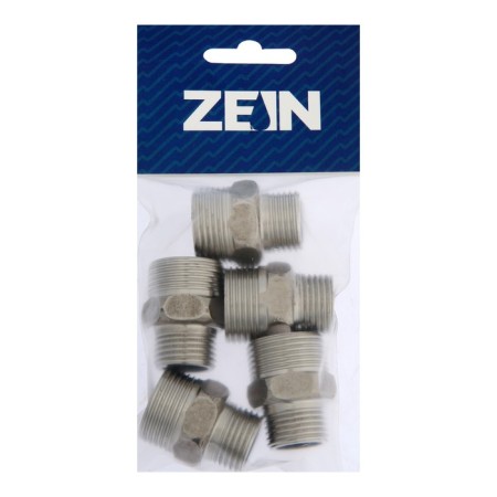 Nipple of transition zein, 1/2 "x 3/4", external thread, stainless steel, packing 5 pcs.-1