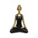 Figurine "Yoga Burma", 135 × 90 × 195 mm, gold / black color