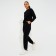 Women's costume (sweatshirt, trousers) minku: Casual Collection Black color, size 50