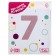 Foil ball 40 "number 7", dusty rose Slim