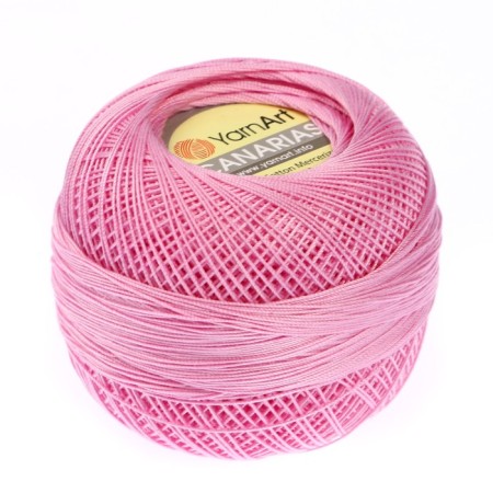 The yarn "Canarias" is 100% Merceris. cotton 203m/20g (6319 pink)-1