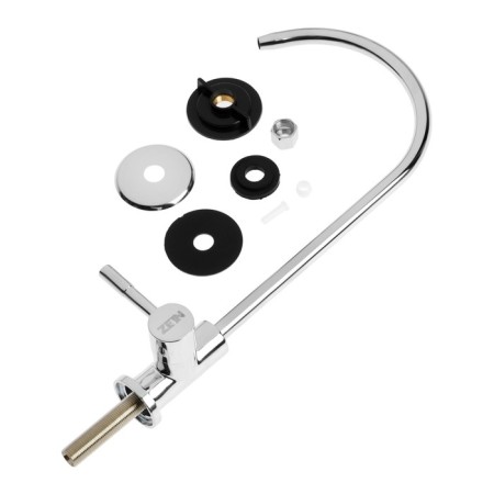 Crane for all types of household filters Zein K-04, 1/4 ", brass, chrome-3