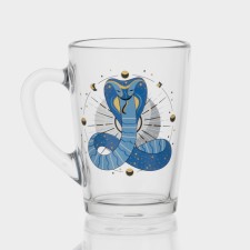 New Year's glass coffee mug 