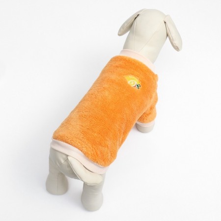 Sweater "Mandarin", velor, size M (DS 30, Osh 27, OG 40 cm), orange-3