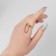 Ring "beads" with a chain, color black gold, dimensionless