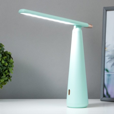 Table lamp "Strike" LED 3 modes 1.5W USB green 6.8x6.8x28.5 cm Risalux-1