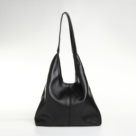 Women's bag on the magnet Textura, medium size, cosmetic bag, black color