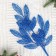 Artificial flowers "Branch with a butterfly" 60 cm, blue