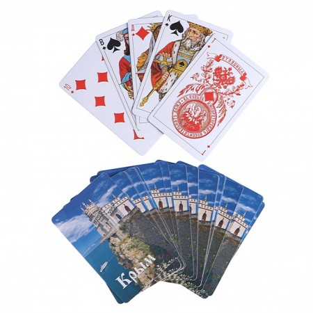 Playing souvenir cards "Crimea." 36 pcs, card 9 x 6 cm, cardboard, mix-2
