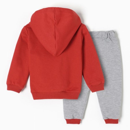 Kit for children (sweatshirt/pants), brick color, height 86 cm-5