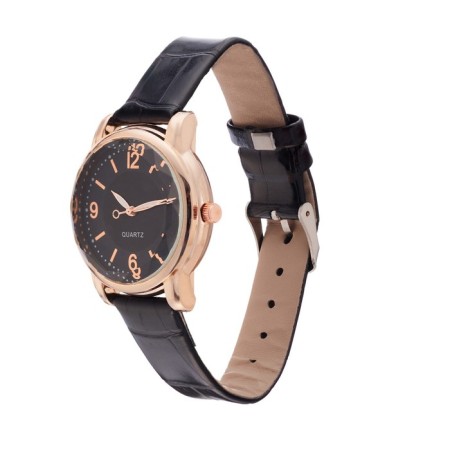 Women's watch, D-3.4 cm, black strap-2
