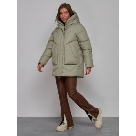 Winter jacket, size 50, light green color-1