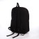 School backpack from textiles with a zipper, 4 pockets, black color