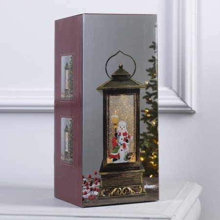 LED figure "Lantern with the Snow Maiden" 10 × 27 × 10 cm, plastic, AAX3 batteries (not in the kit), USB, glow warm white-5
