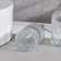 A set of bathroom dispensers, 400 ml, glass, transparent