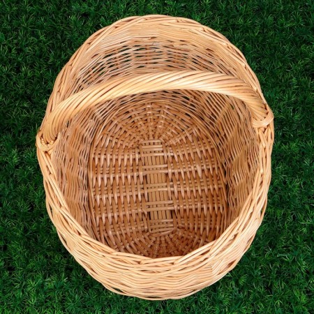 Mushroom basket, No. 5, 40 × 34 × 42 cm, 20 l, manual weaving, willow-2