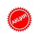 Stick "Promotion" d = 10, sharp edges, red color