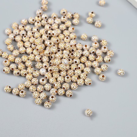 Beads for creativity plastic "Golden Web" set of 20 g 0.6x0.6x0.6 cm