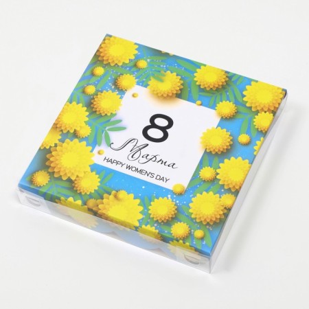 Box for cookies "Feast of Spring", 15 x 15 x 3 cm-1