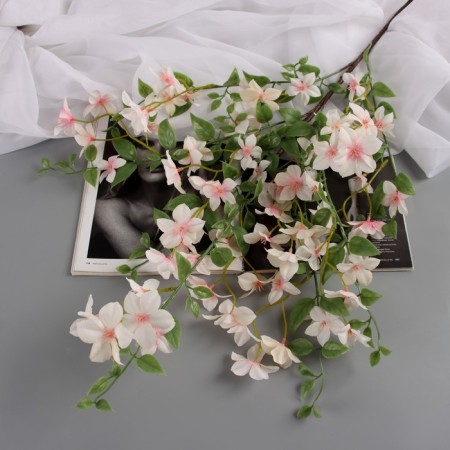 Flowers artificial "Pigo Pigo" 87 cm, white-pink