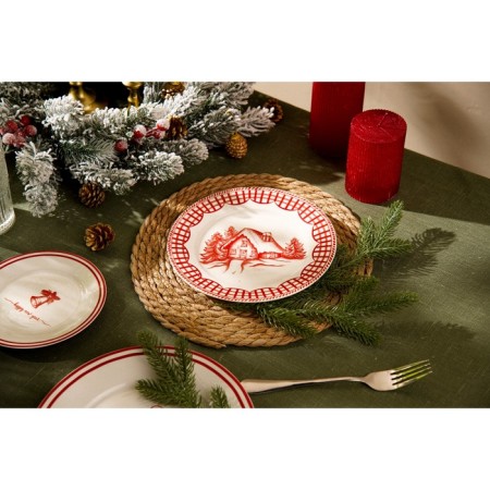 New Year's plate SL Home "Great Time", d = 20 cm, dining, porcelain-6