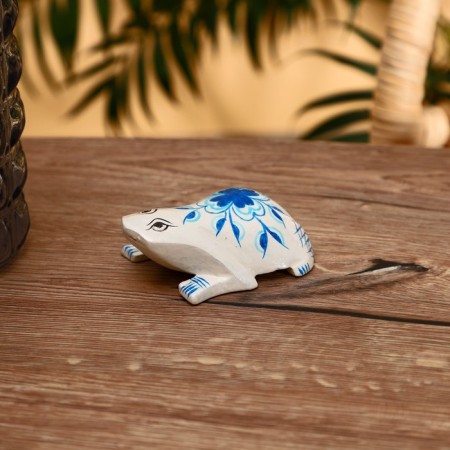 Souvenir "Frog - Flower painting" Tree 10 cm