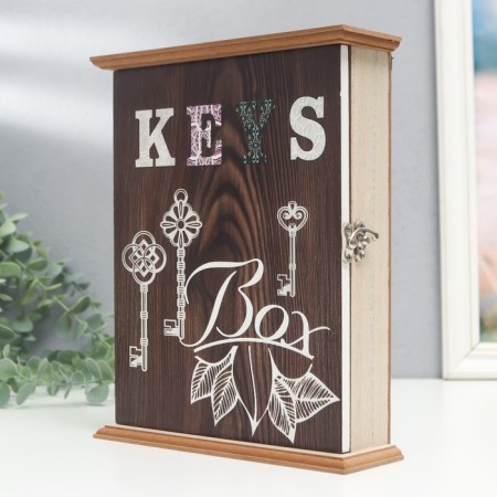 Keywood tree 6 hooks "Leaflets" 6.5x20x25 cm-2