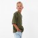 T -shirt Children's Minaku color khaki, height 104 cm