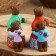 Souvenir "Bear with a bear cub", Kargopol toy