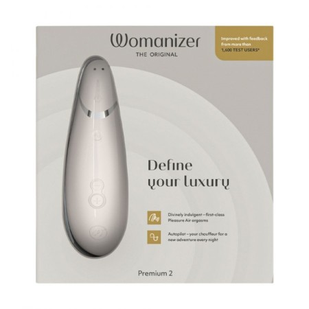 Contactly clitoral stimulator Womanizer Premium 2, gray-2