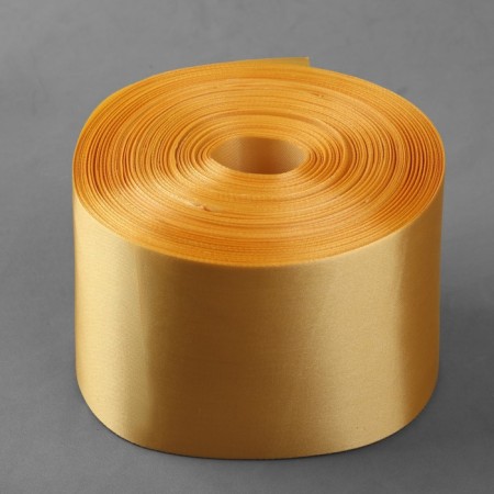 Satin tape, 100 mm × 100 ± 5 m, gold color-1