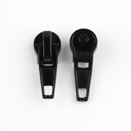 Automatic lock for lightning "Spiral", No. 5, 10 pcs, black color-1
