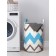 Basket for storing things "Multi -colored zigzags", size 35x50 cm