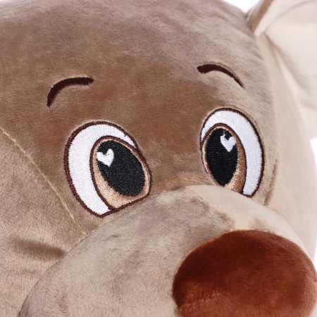 Soft toy "Bear Lary", 85 cm, beige-gray color-3