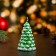 Figure candle "Christmas tree", 7.5x4.5 cm, 3 hours, 25 g, green