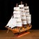 Souvenir medium -sized “Astrilde” ship, light tree, beige sails, 48.5x4x8 cm