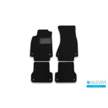 Rugs in the cabin Klever Premium Audi A6 2015-2016, Sed., Un., 4 pcs. (textile)