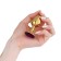 Anal traffic jam-hoods, gold, dark purple crystal, d = 27 mm