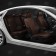 Auto-Cherkhly for Skoda Octavia A7 since 2013-2017, hatchback, sedan, station wagon, perforation, eco-leather, chocolate color