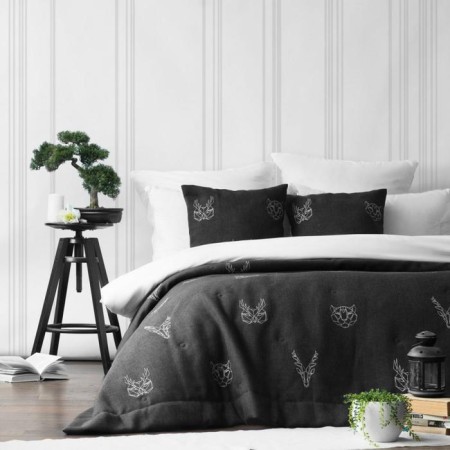 Cover with pillowcases "Luka", size 230x250 cm, color wet asphalt