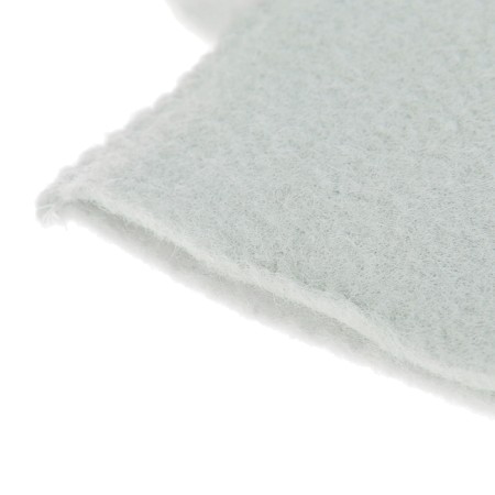Mitten for a bath felt white-1