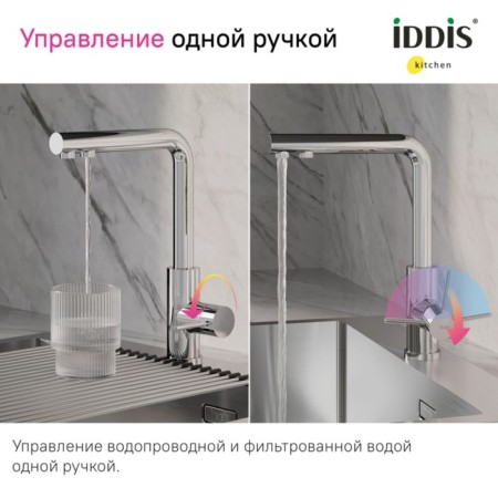IDDIS RULSBLFI05 kitchen mixer, with filter, chrome-3