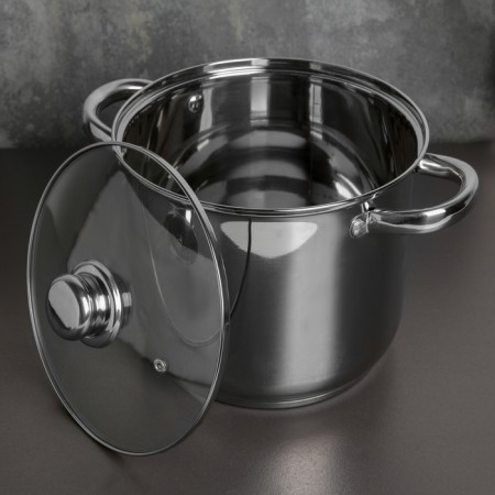 Magistro Grande stainless steel pan, 5.5 l, with a lid, capsule, induction-1