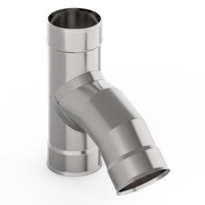 Tee 135 °, d 130 mm, stainless steel 1.0 mm